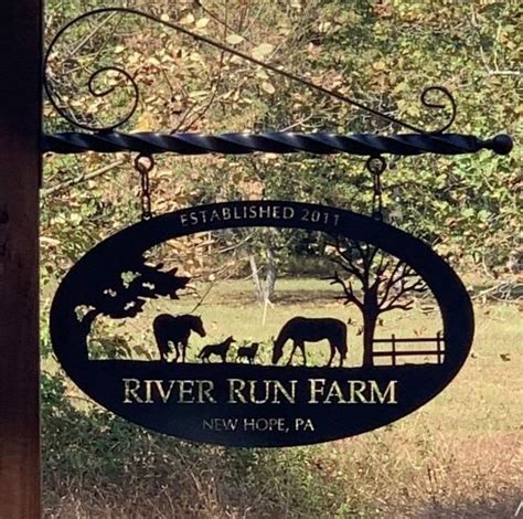 Metal wall art - Farm house - afcultures in 2021 | Metal farm sign, Farm signs, Horse barn decor