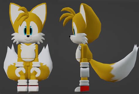 roblox styled tails model : r/milesprower