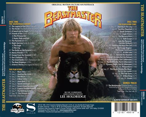 THE BEASTMASTER - Original Soundtrack by Lee Holdridge (2 CD SET ...