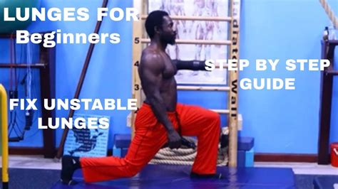 LUNGES FOR BEGINNERS - YouTube