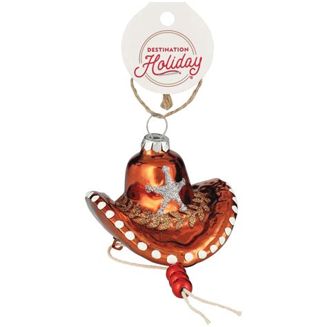 Destination Holiday Cowboy Hat Ornament - Shop Seasonal decor at H-E-B