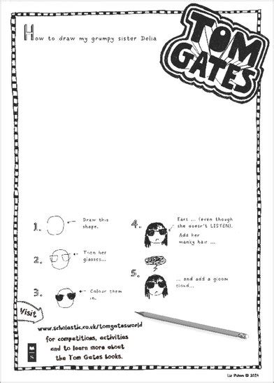 Tom Gates: How to draw Delia - Scholastic Shop