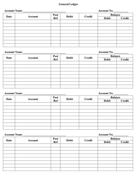 Ledger Balance Sheet - 10 Free PDF Printables | Printablee