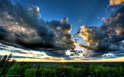 Tlcharger Fond d'ecran ciel, nuages, HORIZON, paysage Fonds d'ecran ...