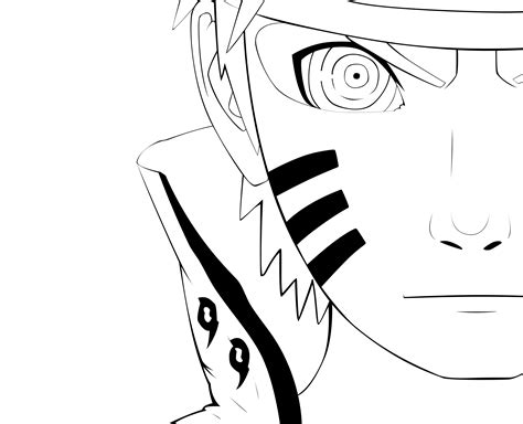 Fanart: Naruto Rinnegan Lineart by 4D3M on DeviantArt