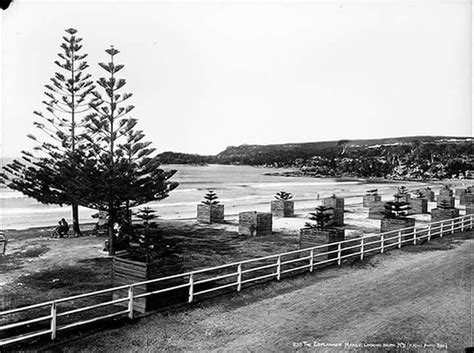The Esplanade at Manly,in the Northern Beaches region of Sydney,looking south in 1900.Photo from ...