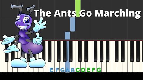 The Ants Go Marching: easy piano tutorial with free sheet music - YouTube