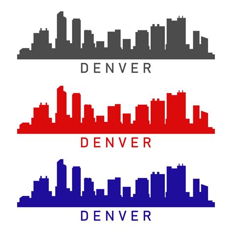 Denver Skyline Vector Art, Icons, and Graphics for Free Download