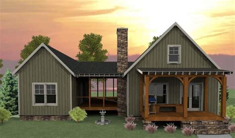 Architectural Designs Dogtrot House Plans, Tiny House Plans, Unique Small House Plans, Dog Trot ...