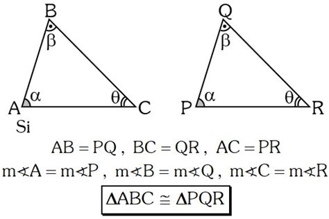 CONGRUENCIA DE TRIÁNGULOS – Formulas y Ejercicios