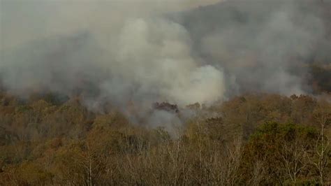 Smoke from ongoing wildfires in Western North Carolina prompts several air quality alerts