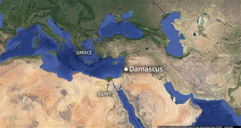 Damascus World Map