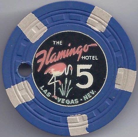 $5 Flamingo Hotel & Casino (Blue & NEW) Casino Chip Las Vegas, NV 5th Issue #1093 ...