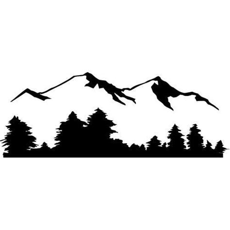 43 Awesome mountain silhouette clip art | Silhouette art, Tree wall art diy, Tree silhouette