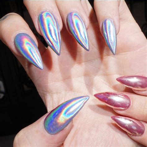 Wholesale E&A 1g Holographic Nail Polish Dust Rainbow Chameleon Pigment Hologram Nail Art ...