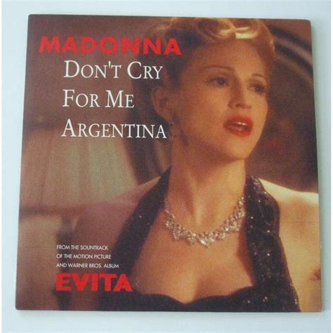 Don't cry for me argentina by Madonna, CDS with dom88 - Ref:116987169