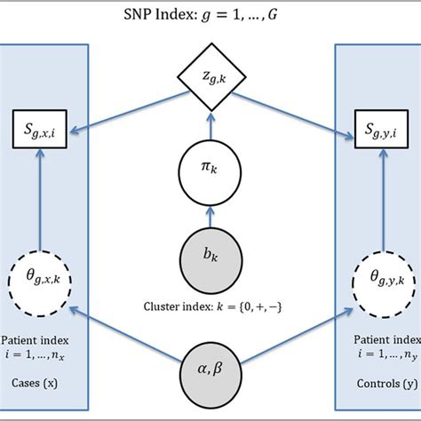 Directed acyclic graph representation of our model-based clustering ...