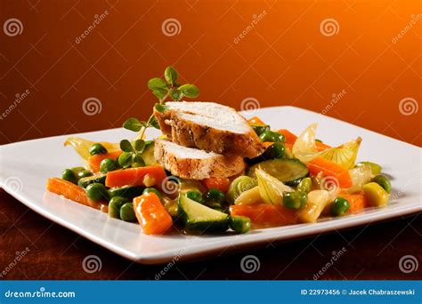 Grilled chicken fillet stock photo. Image of barbecued - 22973456