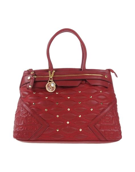 Versace jeans Handbag in Red | Lyst