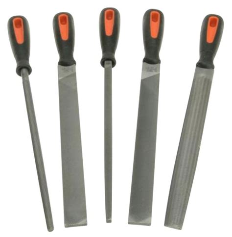 8" (200mm) Metal File Set, 5 Piece - Bahco | CPC