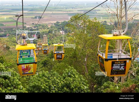 Cable car lift at The Black Virgin mountain, Tay Ninh, Vietnam Stock Photo: 66760366 - Alamy