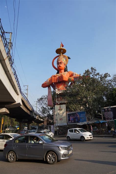 Hanuman Statue Karol Bagh New Delhi Editorial Stock Image - Image of ...