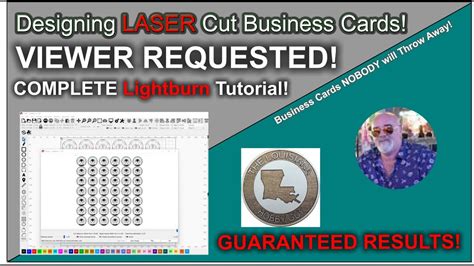 Laser Cutting and Engraving Professional Business Cards - TEMPLATE DESIGN! - YouTube