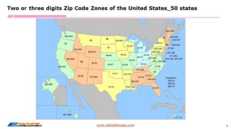 USA Zip Code Map - Editable PowerPoint Maps