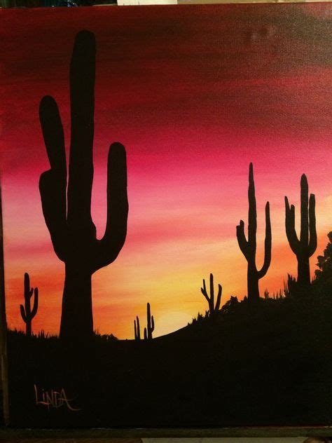 54 Ideas Tattoo Watercolor Sunset Beautiful | Sunset painting, Desert sunset painting ...