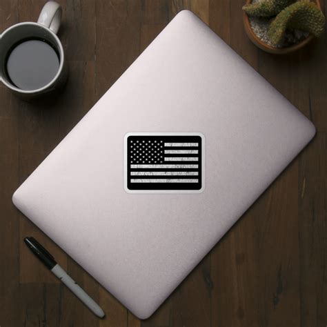 Black American Flag - American Flag - Sticker | TeePublic