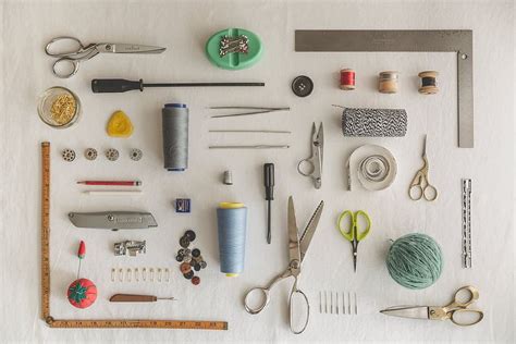 HD wallpaper: Sewing Tools Flatlay Knolling Photo, Textures, Craft/DIY, Red | Wallpaper Flare