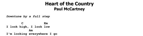 Paul McCartney - Heart of the Country Guitar Lesson, Tab & Chords | JGB