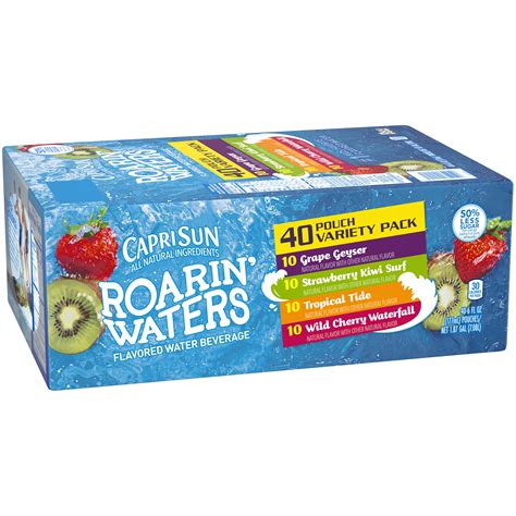 Capri Sun Roarin' Waters Naturally Flavored Water Beverage Variety Pack with other natural ...