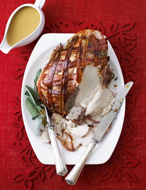 Christmas Roast turkey crown with gluten-free sage stuffing and gravy | Sainsbury`s Magazine