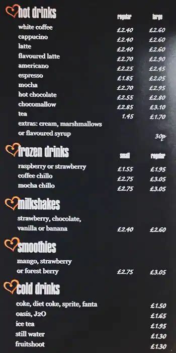 Love Coffee Menu, Menu for Love Coffee, Lewisham, London - Zomato UK