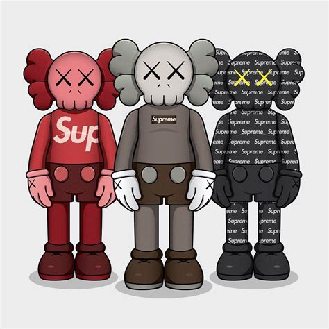 HYPEBEAST Illustration & Print on Instagram: “ ️Kaws x Supreme this year? ️” | วอลเปเปอร์ขำๆ ...