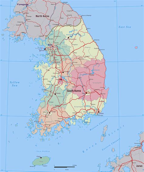Tourist Illustrated Map Of South Korea South Korea To - vrogue.co