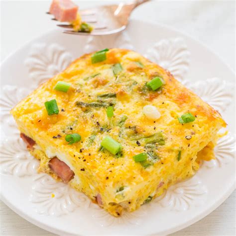 Baked Ham and Cheese Omelet - Averie Cooks