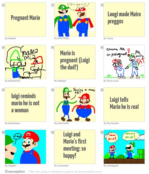 Pregnant Mario - Drawception