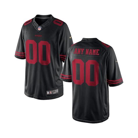 Youth Nike Black San Francisco 49ers Custom Game Jersey