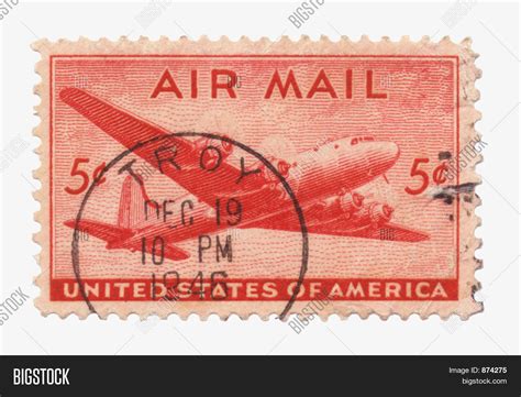 US Air Mail Stamp Image & Photo (Free Trial) | Bigstock