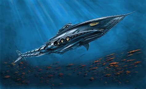 ArtStation - Captain Nemo - Early Nautilus Design