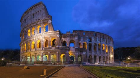 Wallpaper Roman Colosseum, Rome, Italy, night, lights 1920x1200 HD Picture, Image