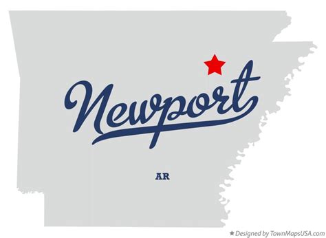 Map of Newport, AR, Arkansas