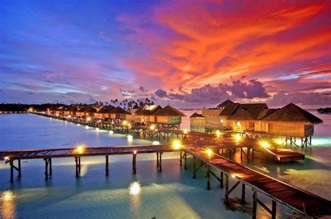 Maldives at night