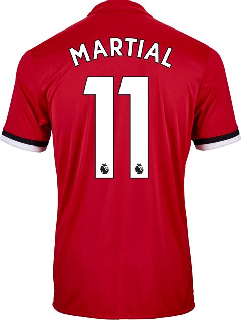 adidas Kids Anthony Martial Manchester United Home Jersey 2017-18 ...