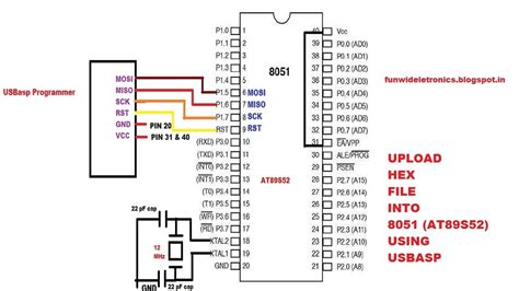 89s52 Microcontroller Circuit Diagram