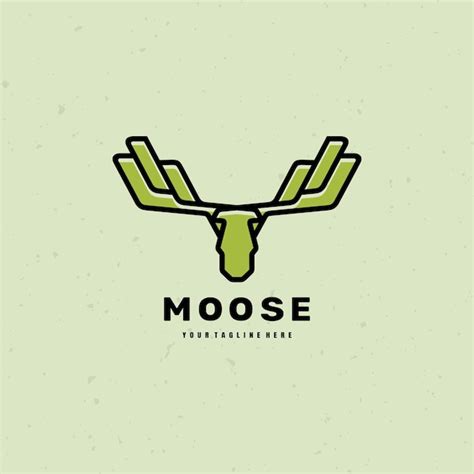 Premium Vector | Moose head logo vector premium