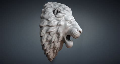 lion head 3d model