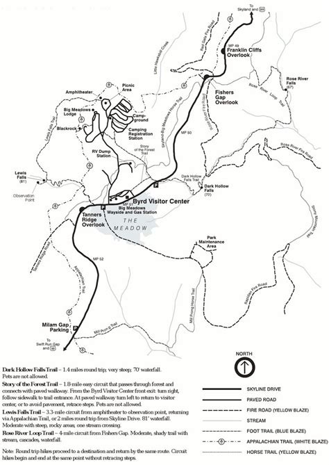 skyline drive trail map - Quite A State Binnacle Image Library